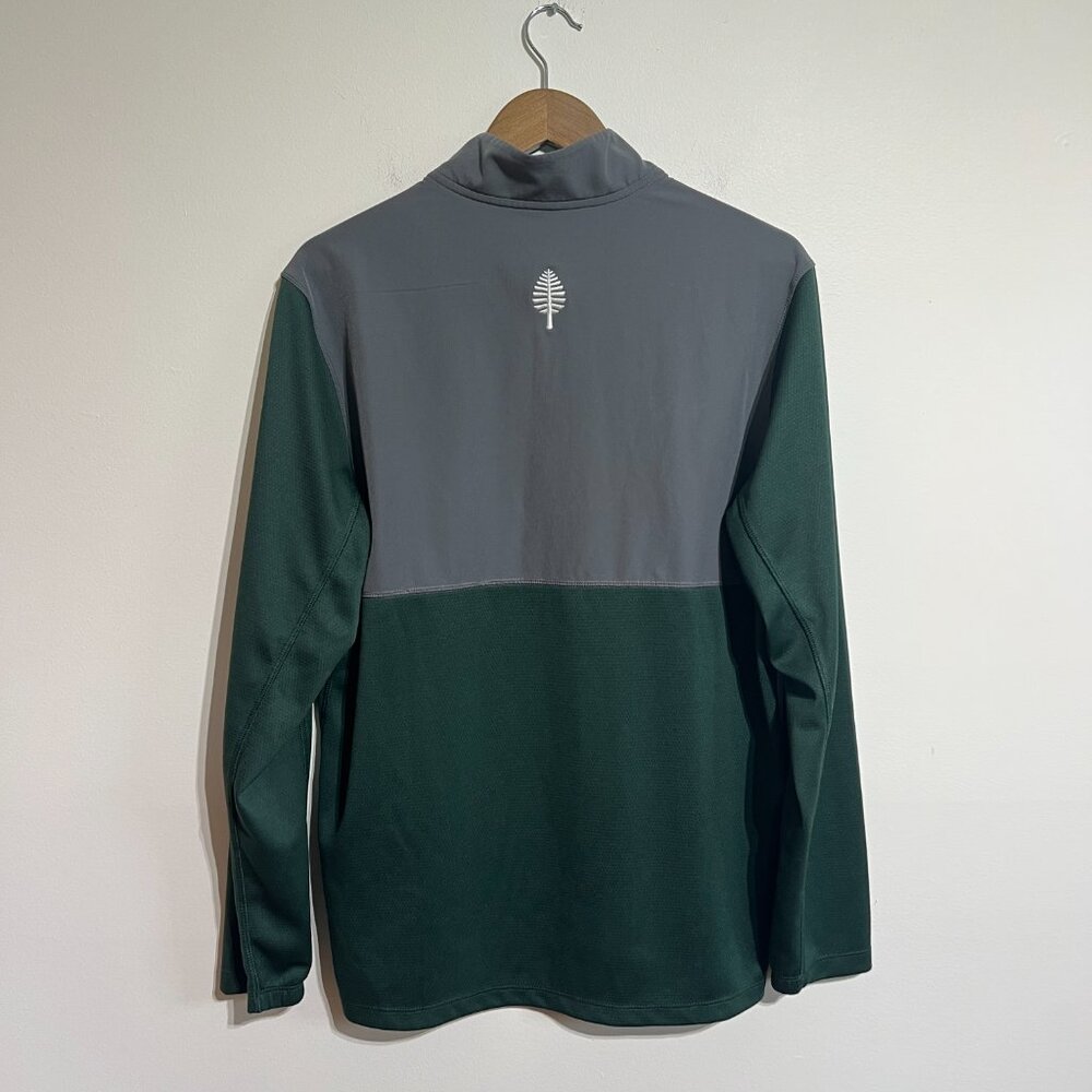 Nike Dartmouth Lone Pine Big Embroidered Green Quarter Zip, Medium